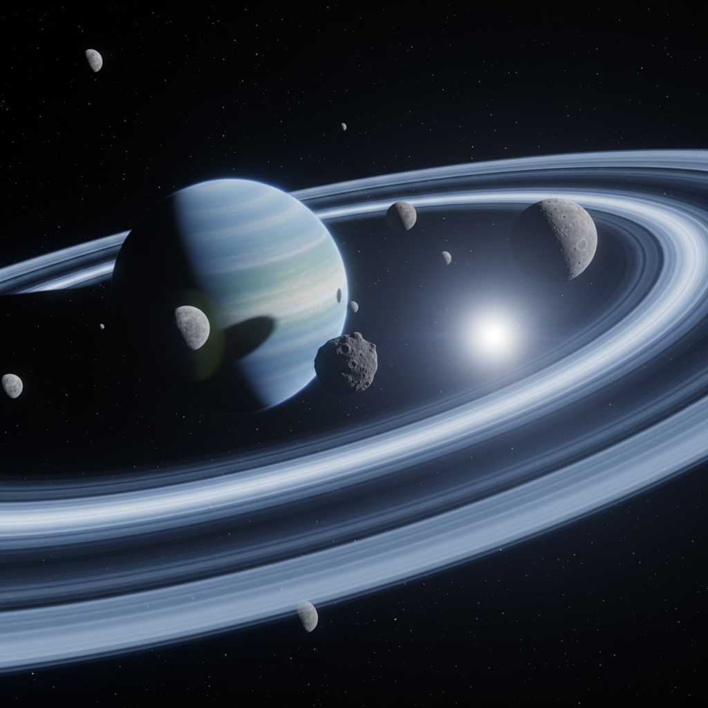 Webb Spots Tiny Moon Between Uranus’ Rings and Moons